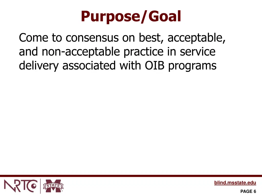 purpose goal