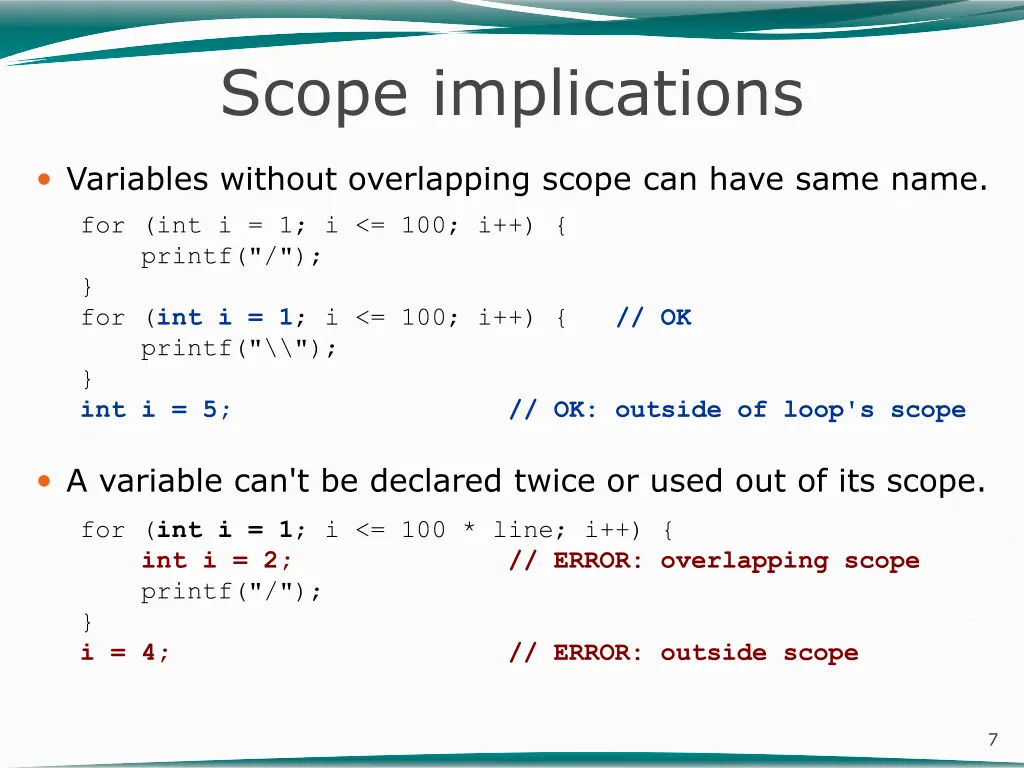 scope implications