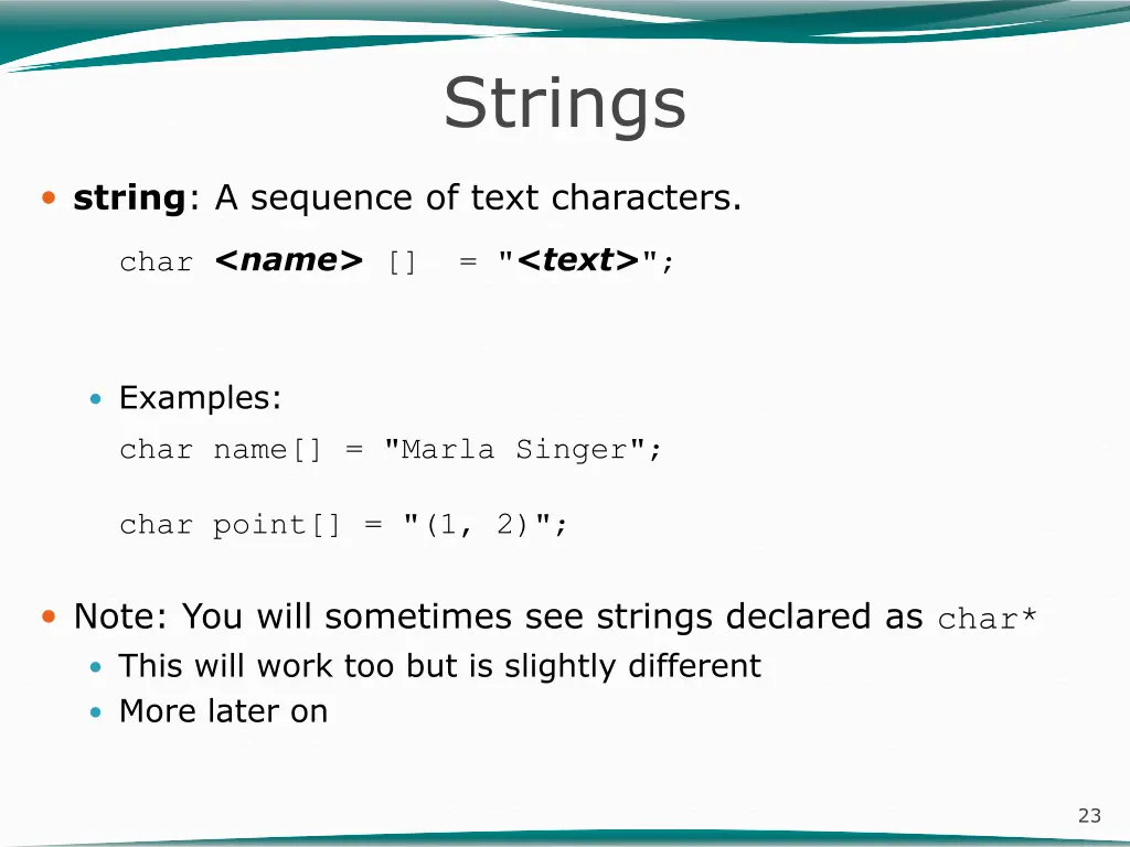 strings