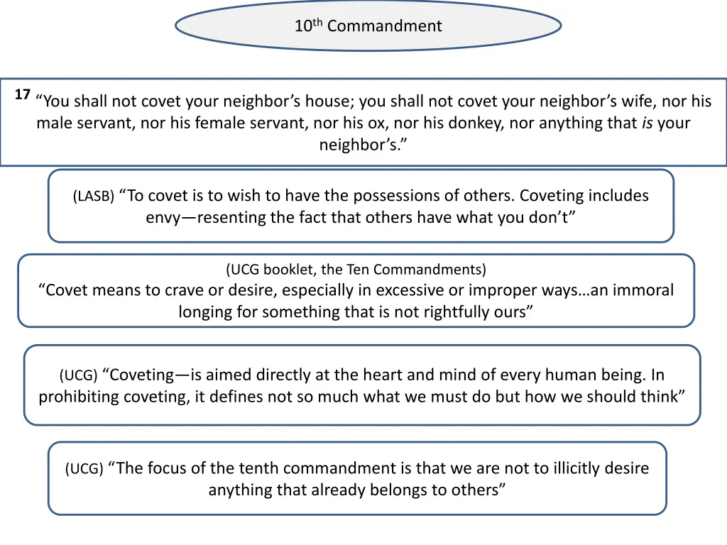 10 th commandment