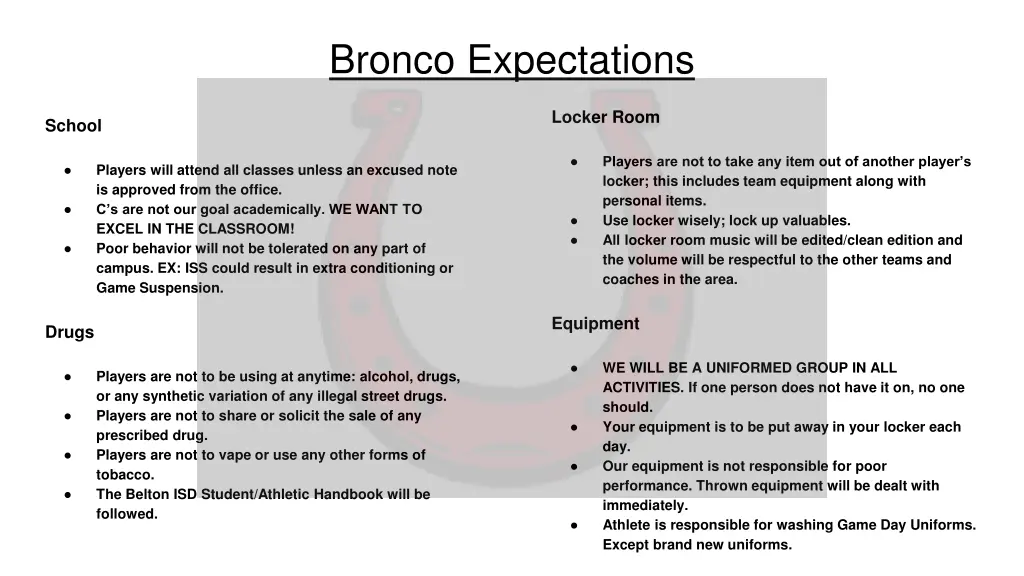 bronco expectations