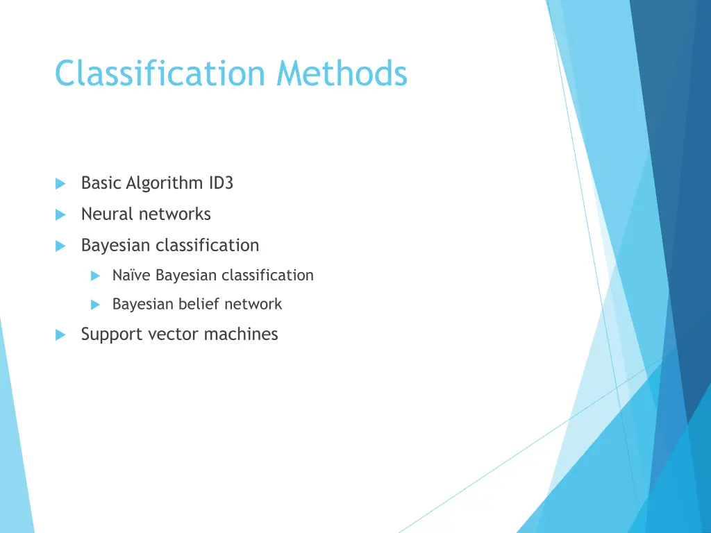 classification methods