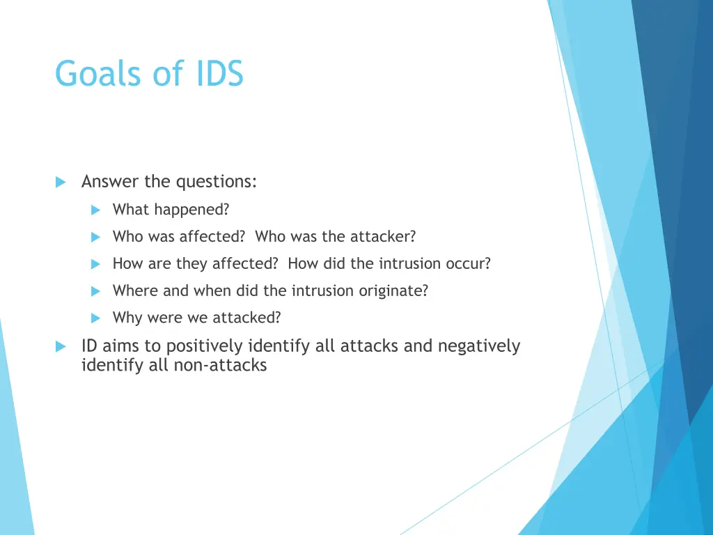 goals of ids