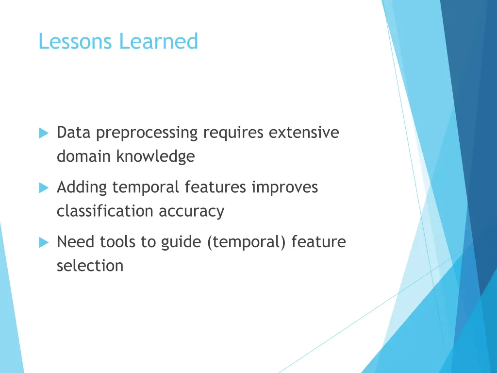 lessons learned