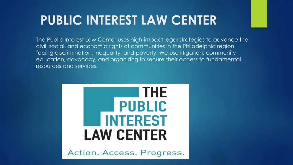 public interest law center