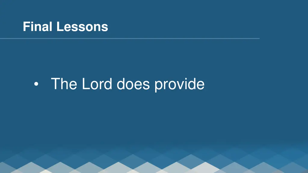final lessons 1