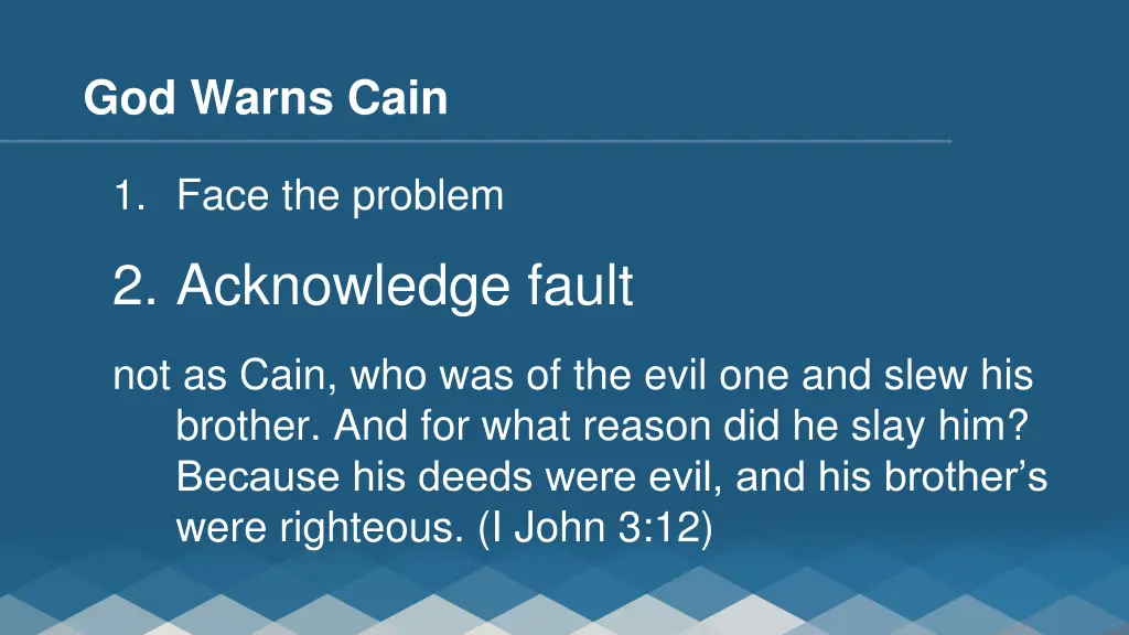 god warns cain 2