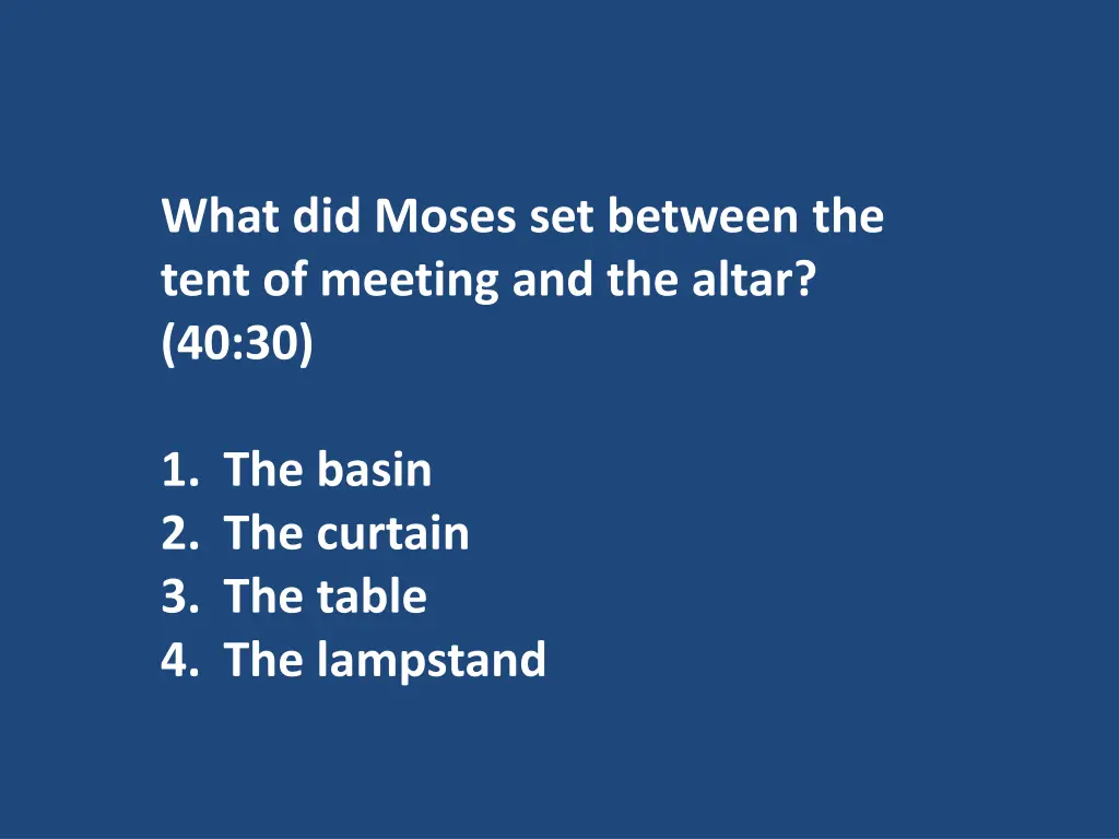 what did moses set between the tent of meeting