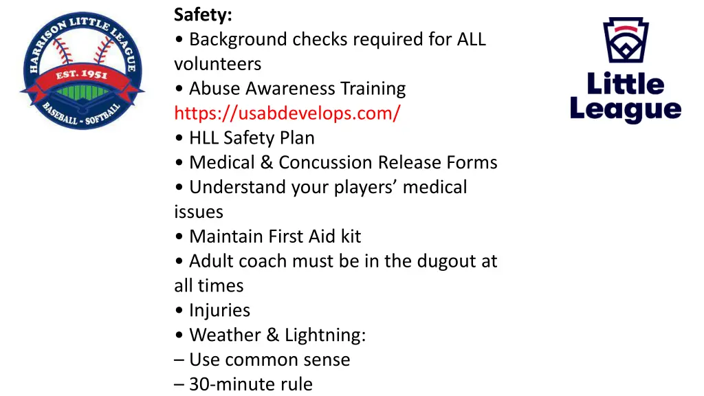 safety background checks required