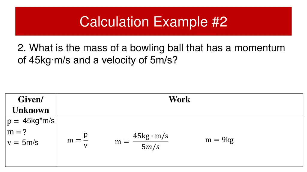 calculation example 2