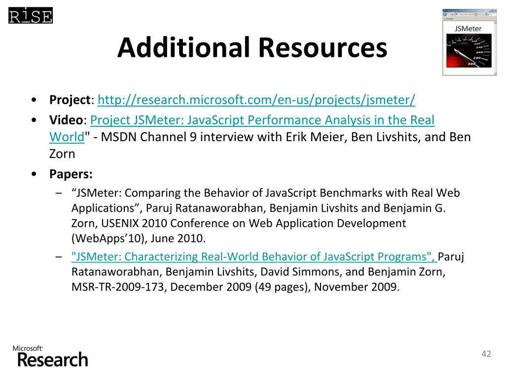 additional resources