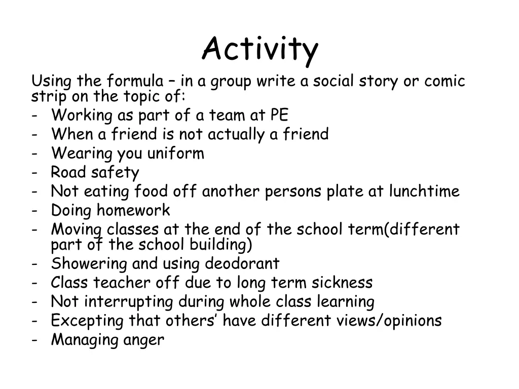 activity