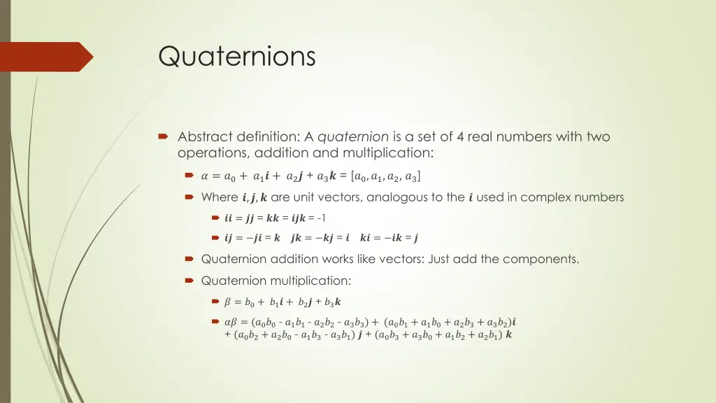 quaternions