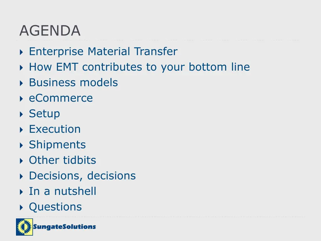agenda