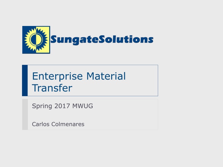 enterprise material transfer