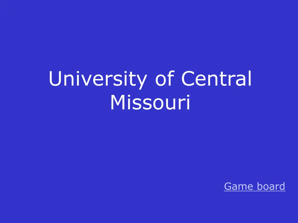university of central missouri