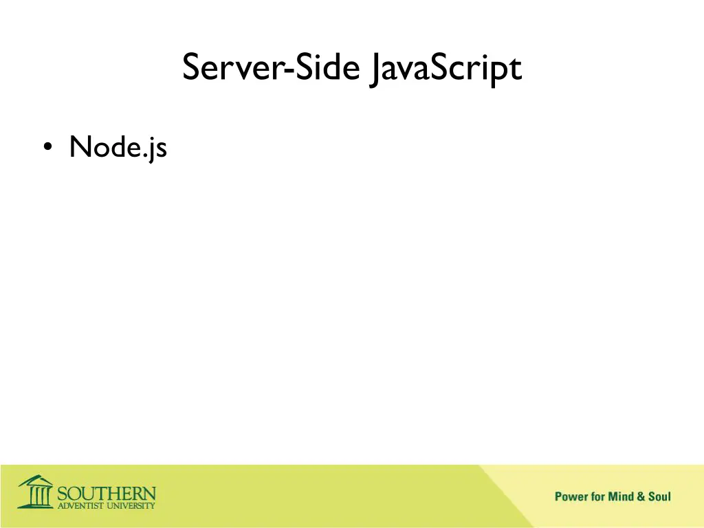server side javascript