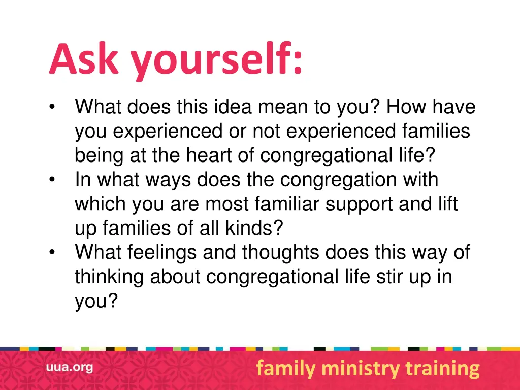 ask yourself what does this idea mean