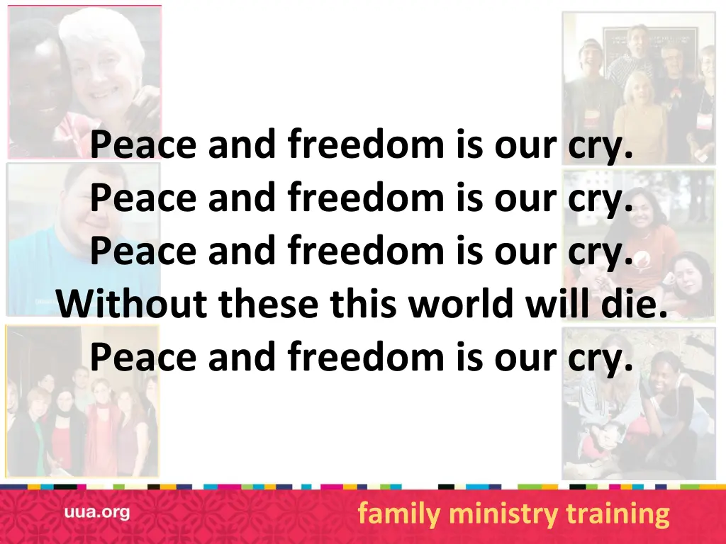 peace and freedom is our cry peace and freedom
