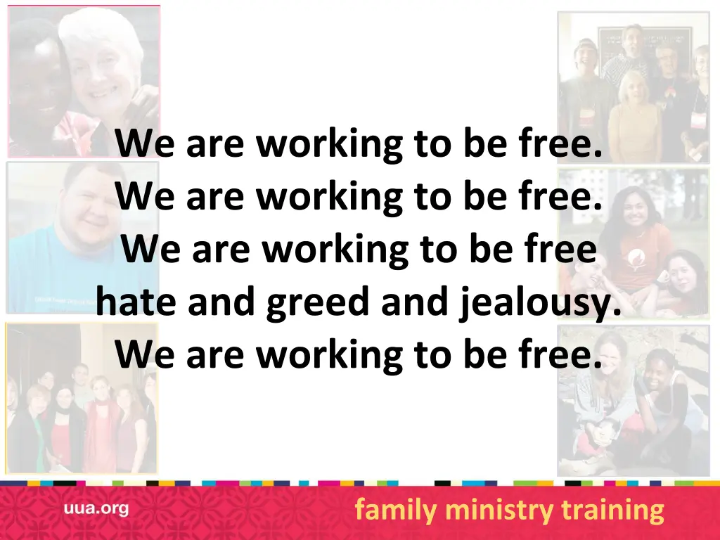 we are working to be free we are working