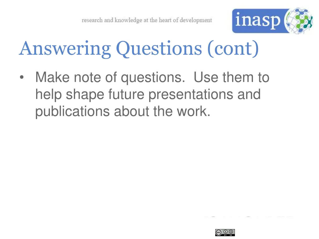 answering questions cont