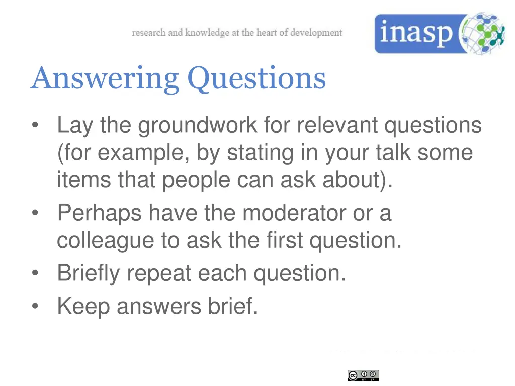 answering questions