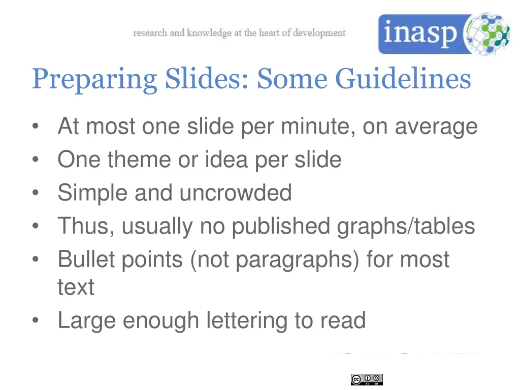 preparing slides some guidelines