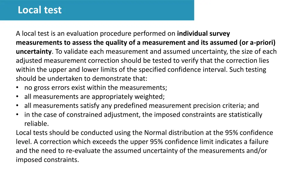 local test