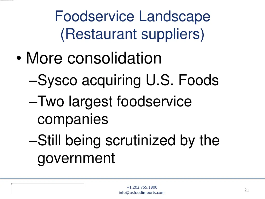 foodservice landscape restaurant suppliers more