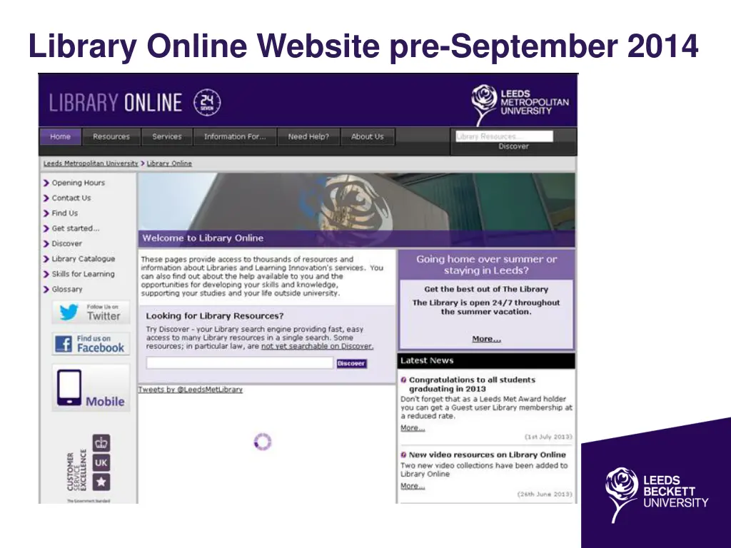 library online website pre september 2014