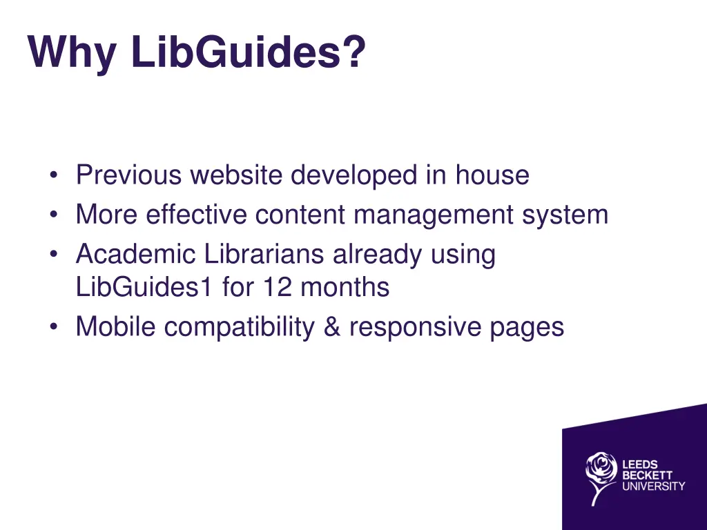 why libguides
