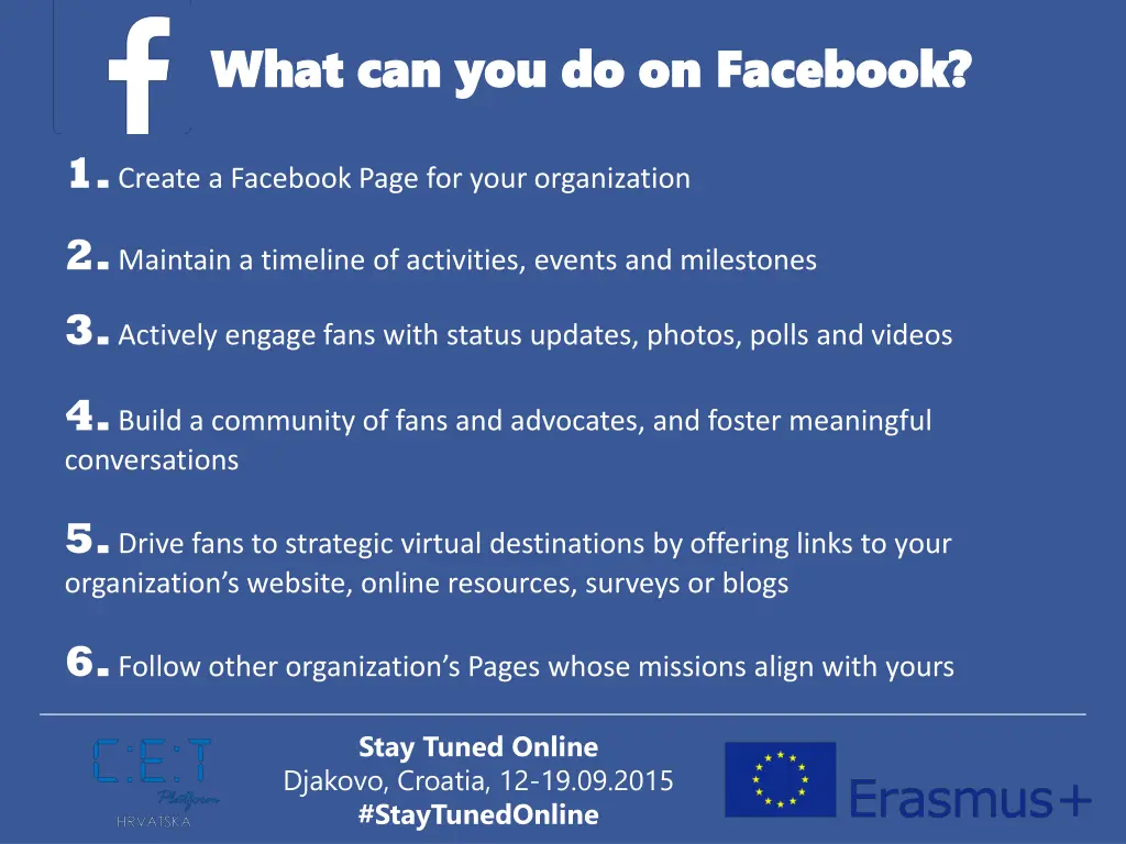 what can you do on facebook what