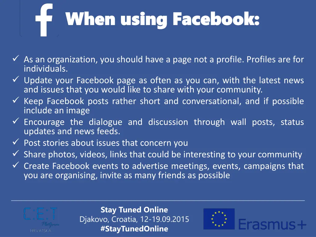 when using facebook when using facebook