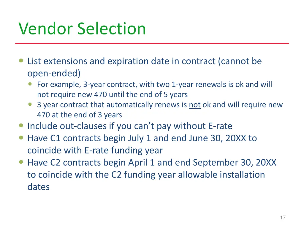 vendor selection 1