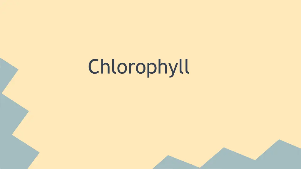 chlorophyll