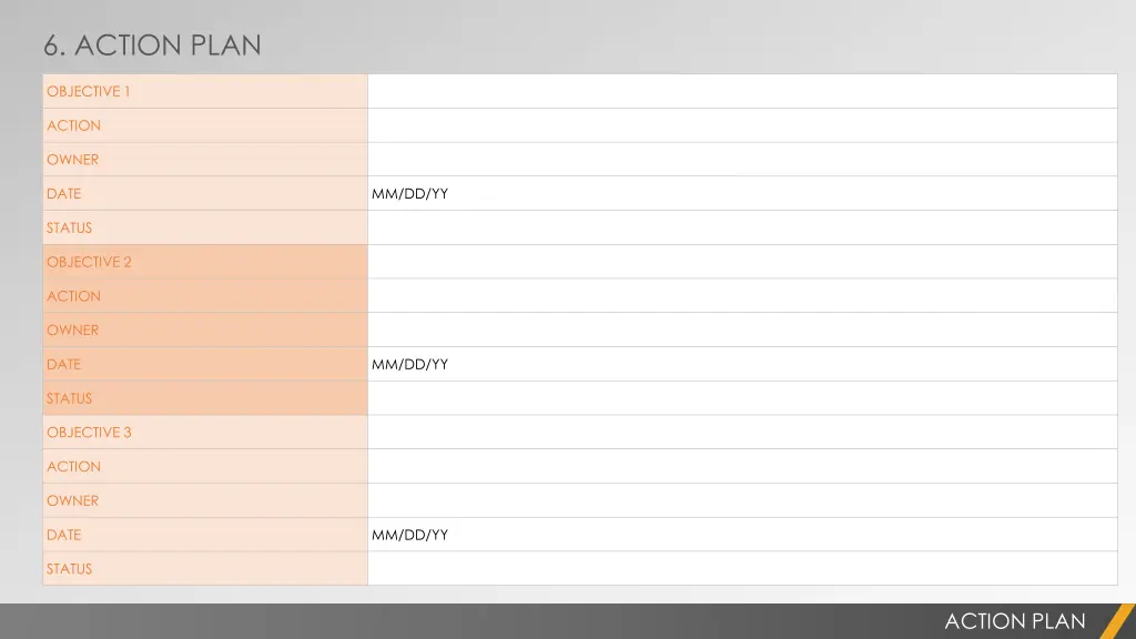 6 action plan