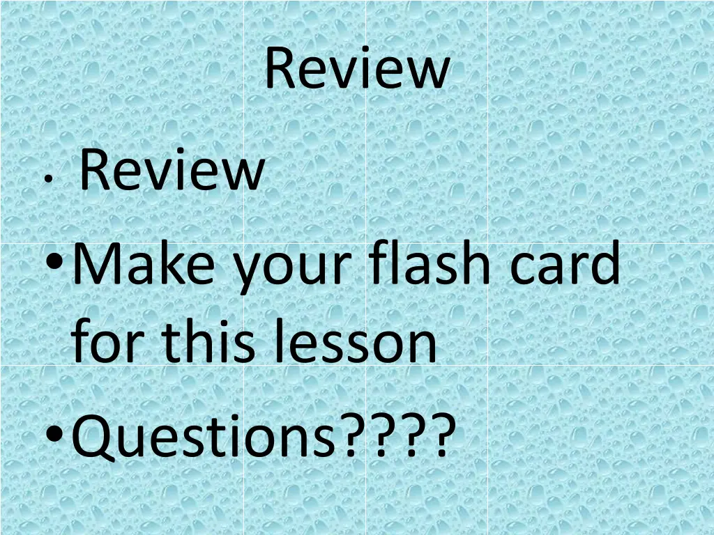 review