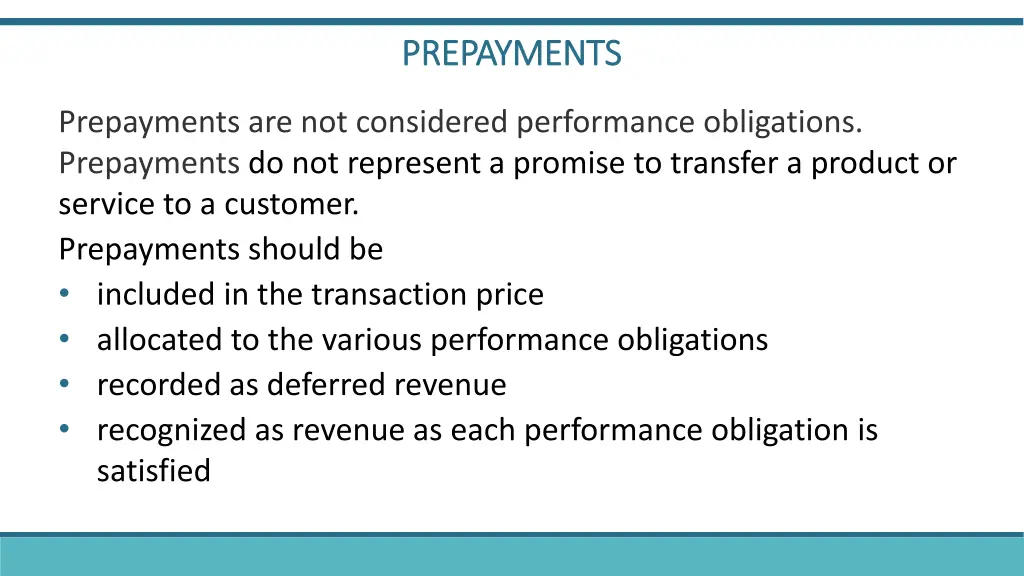 prepayments prepayments