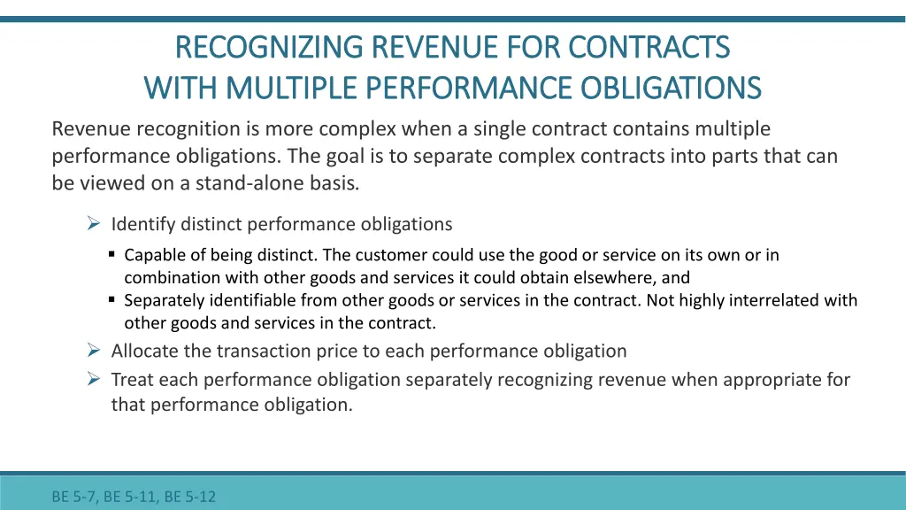 recognizing revenue for contracts recognizing