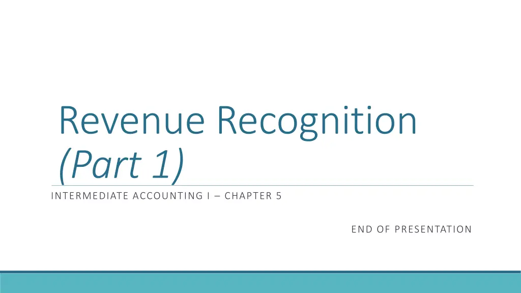 revenue recognition