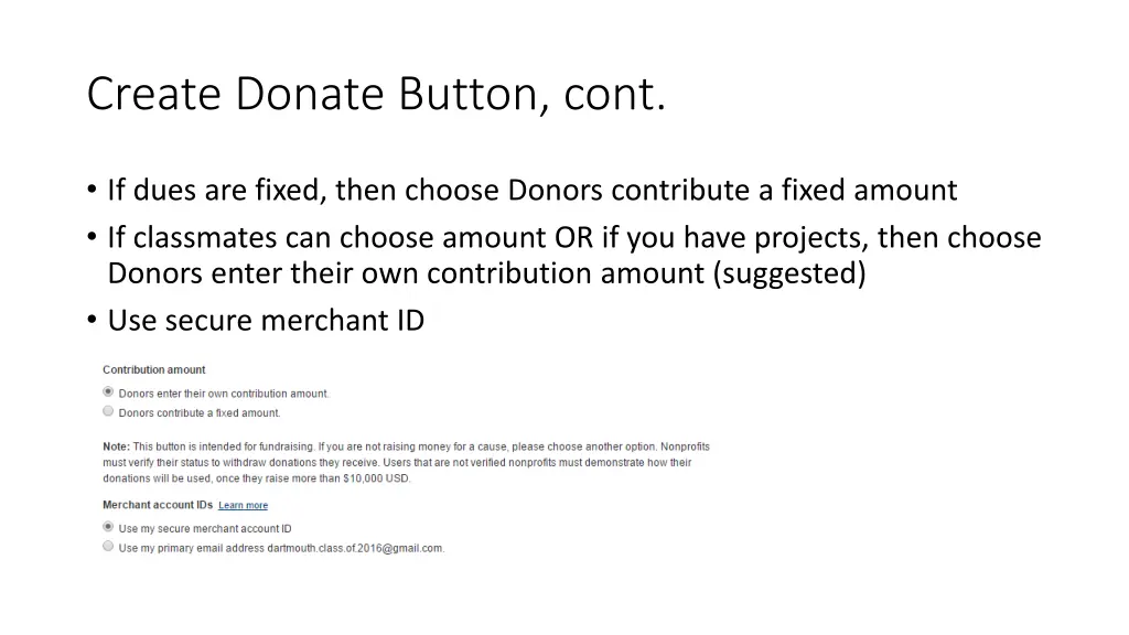 create donate button cont 2