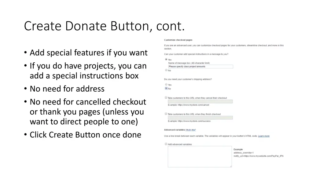 create donate button cont 4