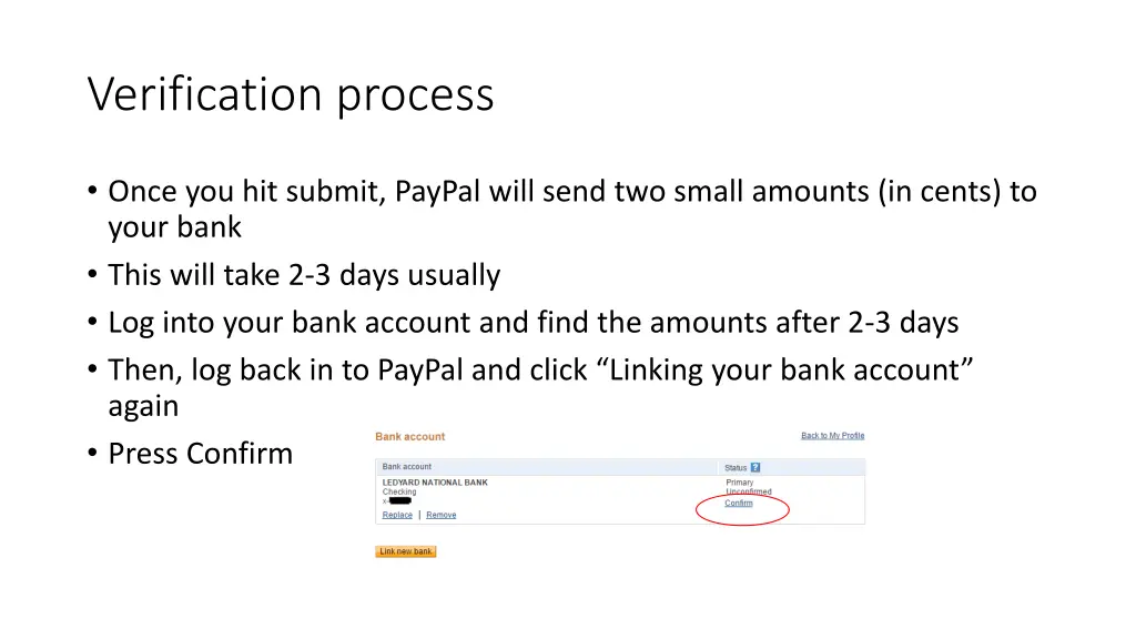 verification process