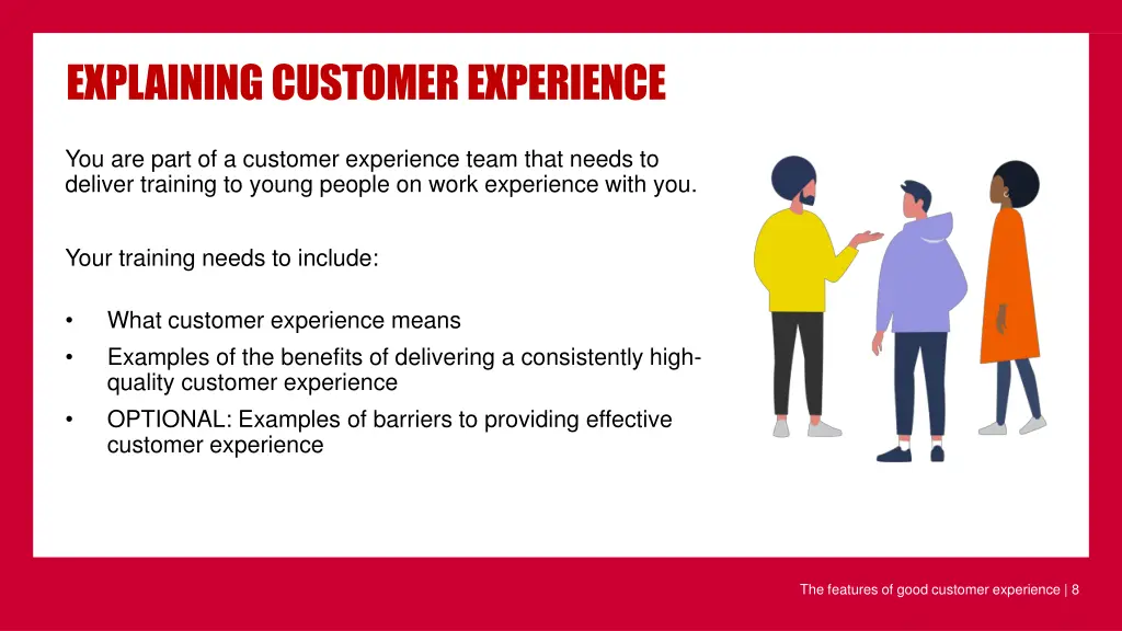 explaining customer experience