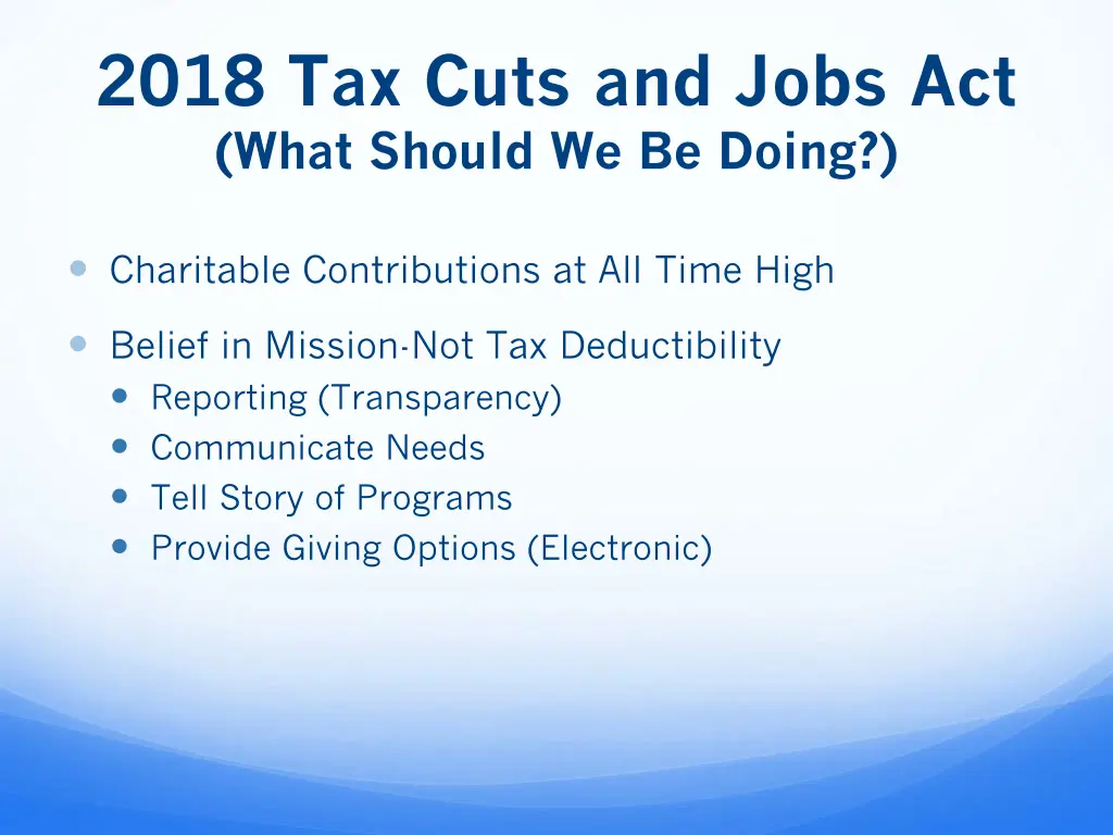 2018 tax cuts and jobs act what should we be doing 3