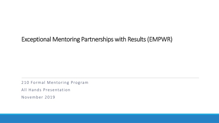 exceptional exceptional mentoring partnerships