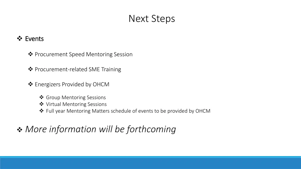 next steps 1