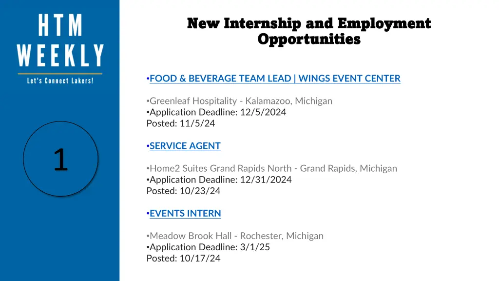 new internship and employment new internship