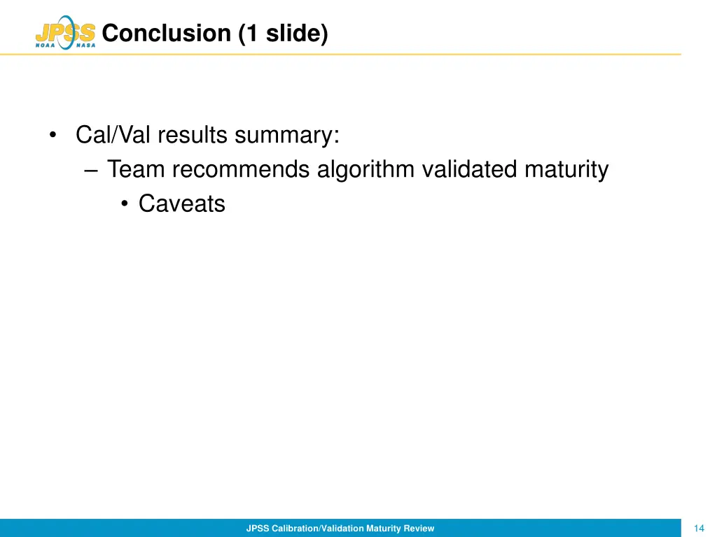 conclusion 1 slide