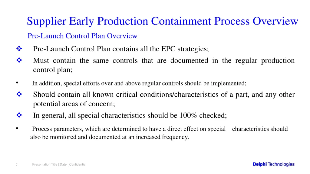 supplier early production containment process 3